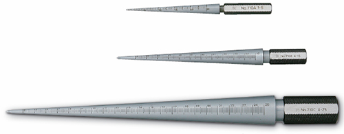 Round Taper Gage 1 to 25 millimeter 710 a b c Round Taper Gage 1 to 25 millimeter 710 a b c
